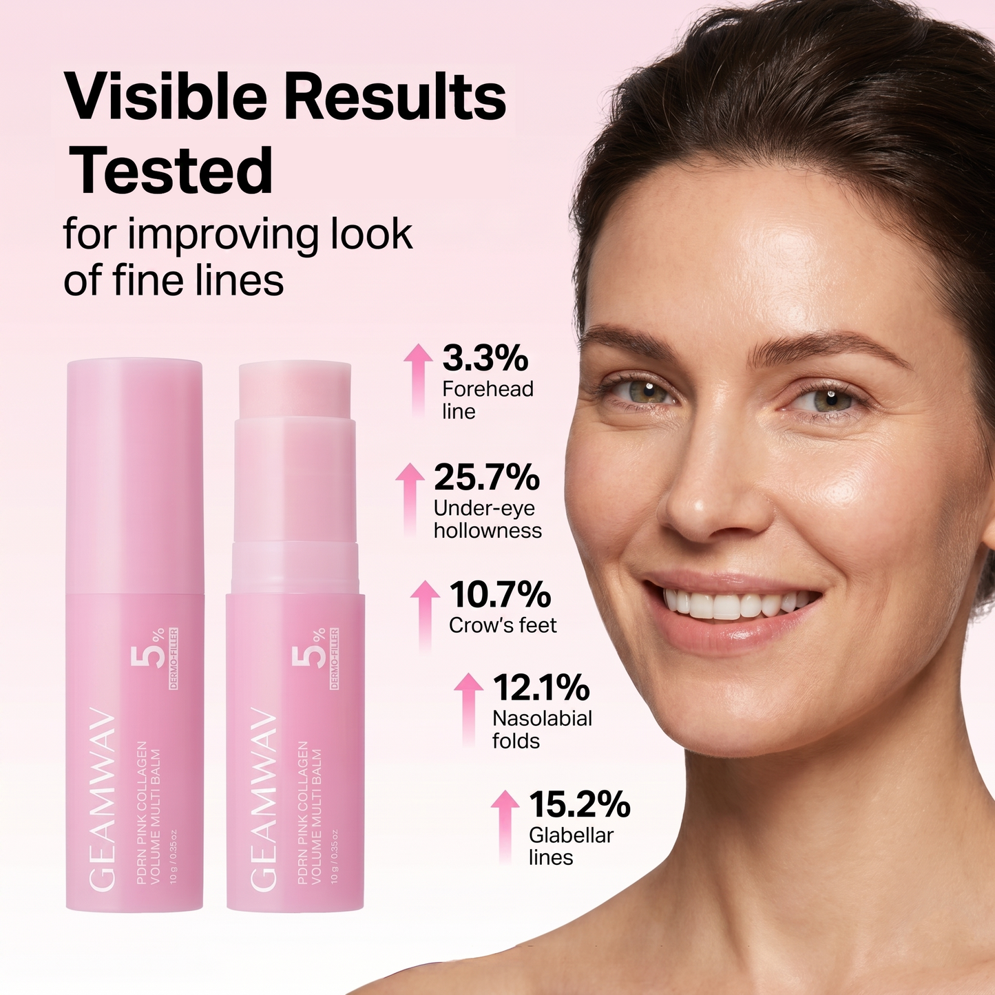 Geamwav Pink Collagen Plumping Multi Balm – Firm, Smooth & Youthful Skin