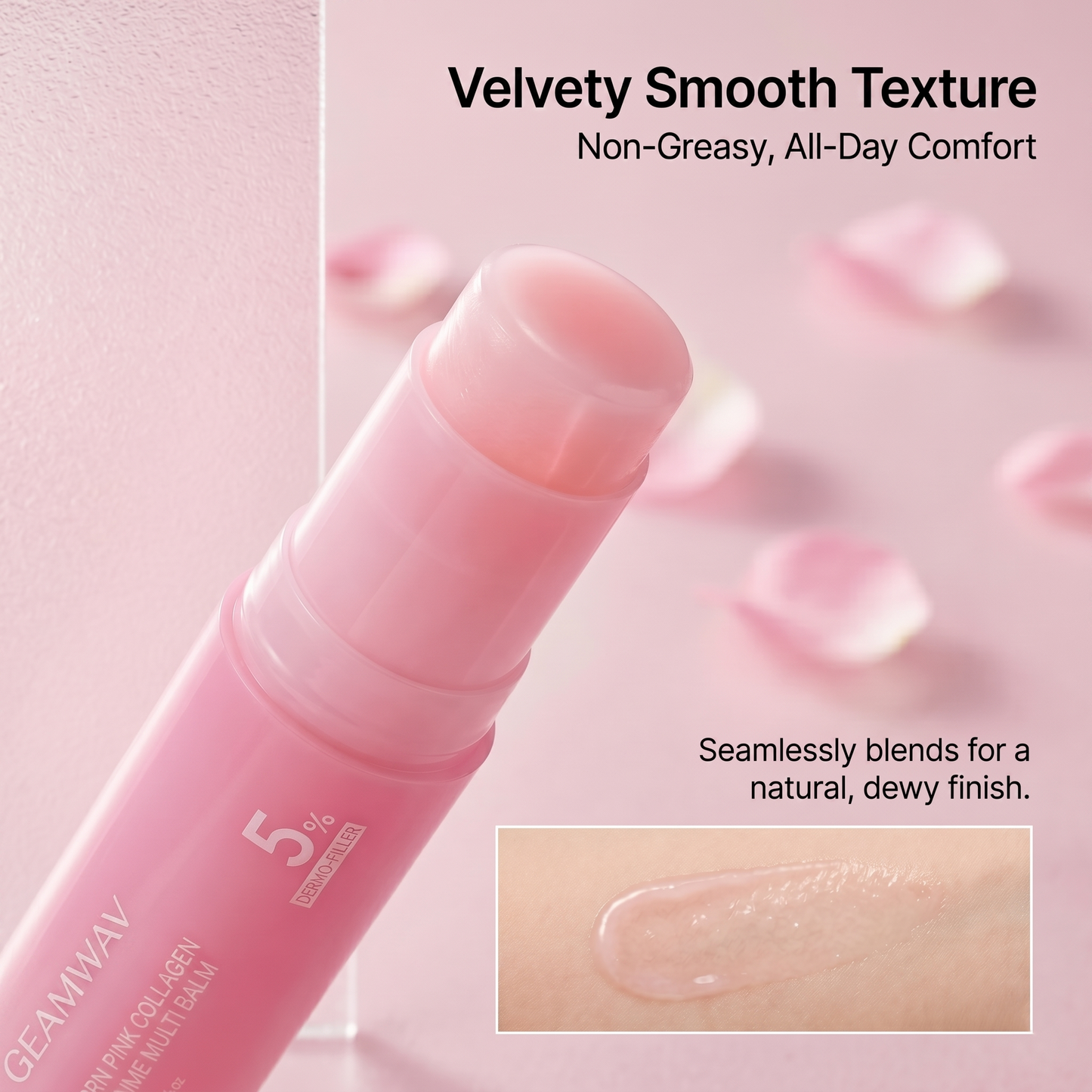 Geamwav Pink Collagen Plumping Multi Balm – Firm, Smooth & Youthful Skin